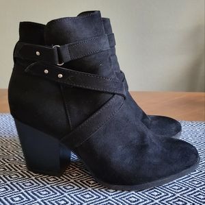 Black Suede Booties